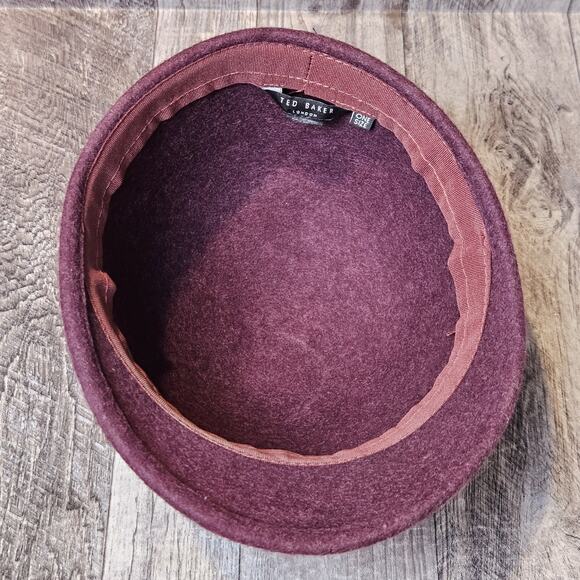 Ted Baker Wool Felt Peak Hat Womens Ribbon Bow Cloche Great Gatsby Roaring 20s - Picture 13 of 14